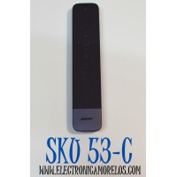 CONTROL REMOTO ORIGINAL BOSE PARA LAS BARRAS DE SONIDO SOUNBAR 500 Y SMART SOUNDBAR 700 / PUEDE CONTROLAR TODO EL SISTEMA DE ENTRENIMIENTO ASOCIADO A LAS BARRAS DE SONIDO COMPATIBLES / NUMERO DE PARTE 426748 / 795093 / P17431-C02 / MG3-426748/2575A-426748