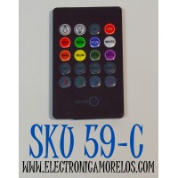 CONTROL REMOTO ORIGINAL TZUMI LED INFRARROJO PARA FUNCIONAR CON TIRAS LED RGB QUE TENGAN UN CONTROLADOR COMPATIBLE USUALMENTE MODELOS 3528/5050 QUE OPERAN A 12V. / NUMERO DE PARTE KL20435763 / 841351194150 / 9415SC / 3528 / 5050 / 5938 / 7408