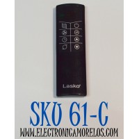 CONTROL REMOTO ORIGINAL LASKO PARA UN CALENTADOR/CALEFACTOR CERAMICO DE TORRE / NUMERO DE PARTE CC23155 / FH500 / 2033623 / 2033628 / 2033624A / MODELO CC23155 / CC23160 / CC23161 / CC23630