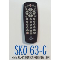 CONTROL REMOTO ORIGINAL ONN PARA CONTROLAR VARIOS EQUIPOS DE AUDIO Y VIDEO COMO TELEVISORES / REPRODUCTORES DE DVD/VCR / DECODIFICADORES DE CABLE/SATELITE / NUMERO DE PARTE ONB13AV004 / P13005 / WD-1232C / ONA12AV058