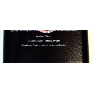 CONTROL REMOTO ORIGINAL ONN PARA CONTROLAR VARIOS EQUIPOS DE AUDIO Y VIDEO COMO TELEVISORES / REPRODUCTORES DE DVD/VCR / DECODIFICADORES DE CABLE/SATELITE / NUMERO DE PARTE ONB13AV004 / P13005 / WD-1232C / ONA12AV058