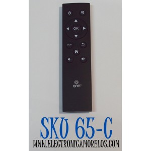 CONTROL REMOTO ORIGINAL ONN PARA DISPOSITIVOS DE STREAMING / TELEVISORES ESPECIFIFICAMENTE LOS MODELOS ONN QUE USAN SISTEMAS COMO ROKU OS / GOOGLE TV / ANDROID TV / NUMERO DE PARTE 100024646 / 100026240 / 100002634 / 100015717 / ONA19AV003 / 100002635