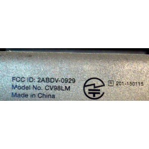 CONTROL REMOTO ORIGINAL PARA DISPOSITIVO AMAZON FIRE TV STICK / FIRE TV BOX / NUMERO DE PARTE CV98LM / 2ABDV-0929 / 201-150115 / MODELO LY73PR / W87CUN