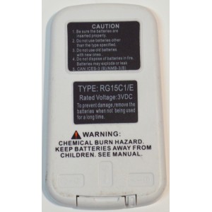 CONTROL REMOTO ORIGINAL PARA AIRE ACONDICIONADO MIDEA / NUMERO DE PARTE RG15C1/E / C755 / RG57H4 / RG15B1/E / RG57H4B / 17317000A50553 / 17317000A53591 / R07/BGE / RG10F2B2 / BGEFU1 / R51M/E / R05/BGE / R11HG / MODELO MAW06R1YWT / MAW08S1YWT / MAW12SYWT