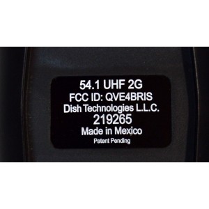 CONTROL REMOTO ORIGINAL POR VOZ DISH NETWORK 54.0 PARA CONTROLAR EL SISTEMA SATELITAL/TV/AUX/INPUT/DVR/ COMPATIBLE CON LOS RECEPTORES DISH NETWORK HOPPER/JOEY/WALLY / TECNOLOGIA RF/UFH 2G / NUMERO DE PARTE 219265/QVE4BRIS/ DN010064/MG3-2027/213164/218252