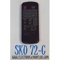 CONTROL REMOTO PARA TELEVISORES ORION / NUMERO DE PARTE 076R074150 / 25-0167 / 076R074050 / MODELO CTV5463GVC / MT1195 / MT1196 / TC1927 / TV1303 / TV1318 / TV1326 / TV1926 / TV2525 / TVM1315B / TVM1915B / TVM1315 / TVM1900 / COMPATIBLE CON VARIAS MARCAS