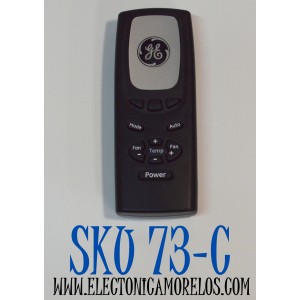 CONTROL REMOTO ORIGINAL PARA AIRE ACONDICIONADO GE/GENERAL ELECTRIC / COMPATIBLE CON VARIOS MODELOS DE AIRE ACONDICIONADO DE HABITACION GE / NUMERO DE PARTE YK4EB1 / 30510541 / X10161 / WJ26X20522 / WJ01X10348 / WJ26X10354