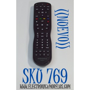 CONTROL REMOTO ORIGINAL NUEVO INSIGNIA / NUMERO DE PARTE NS-RMT415 / URC671BC0-002-R / A181101 / COMPATIBLE CON TELEVISORES / DECODIFICADORES CABLE/SATELITE / REPRODUCTORES DVD/BLU-RAY / DISPOSITIVOS DE TRANSMISION COMO APPLE TV / ROKU / GOOGLE CHROMECAST