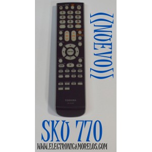 CONTROL REMOTO ORIGINAL NUEVO PARA DVD / VCR  /  TV. / TOSHIBA / NUMERO DE PARTE SE-R0169 / 0502614 / 076D0KQ010 / P4142-2 / MODELO DVR5SR / SD-5980 / SD-5980SU / SD-V291 / SD-291U / SDK220