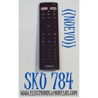 CONTROL REMOTO ORIGINAL NUEVO PARA TV KONKA / COMPATIBLE CON TELEVISORES INTELIGENTES KONKA 4K UHD ANDROID TV / NUMERO DE PARTE RM-C3329 / HG20200720 / KT1942-HG / RM-C3363 / 504Q4371109 / MODELO 75U55A / 65U55A / 55Q75A / 55U55A / 50U55A / 43U55A