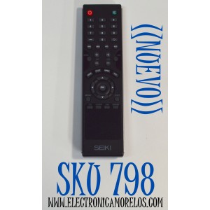 CONTROL REMOTO ORIGINAL NUEVO PARA TV SEIKI / NUMERO DE PARTE JX-8061A / 845-045-06B04 / 845-045-03B01 / S011090073 / RC-SA01 / MODELO SC552GS / SE421TT / SE241TS / SC-32HS703N / SE32HY10