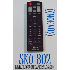 CONTROL REMOTO ORIGINAL NUEVO PARA SISTEMAS DE BARRA DE SONIDO LG / NUMERO DE PARTE AKB73575421 / HR-B104 / AKB73575401 / MODELO NB3530A / NB2520A / NB3532A / NB3530B / NB2530A / NB2420A / NB4530B / NB3520A / SH3B / SJ4Y / S33A1-D / LAS454B / S55A3-D