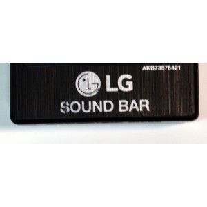 CONTROL REMOTO ORIGINAL NUEVO PARA SISTEMAS DE BARRA DE SONIDO LG / NUMERO DE PARTE AKB73575421 / HR-B104 / AKB73575401 / MODELO NB3530A / NB2520A / NB3532A / NB3530B / NB2530A / NB2420A / NB4530B / NB3520A / SH3B / SJ4Y / S33A1-D / LAS454B / S55A3-D