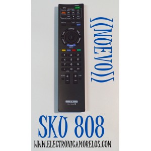 CONTROL REMOTO  ORIGINAL NUEVO PARA TV SONY / NUMERO DE PARTE RM-YD040 / MODELO KDL-55HX800 / KDL-55HX729 / KDL-46HX800 / KDL-40HX800 / KDL-40EX723 / KDL-32EX500 / CUENTA CON BOTONES DEDICADOS PARA FUNCIONES COMO BRAVIA SYNC / MENU / GUIA / CINE