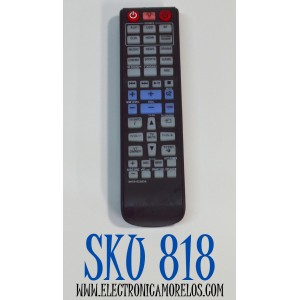 CONTROL REMOTO ORIGINAL SAMSUNG PARA SISTEMAS DE BARRA DE SONIDO / NUMERO DE PARTE AH59-02583A / MODELO HW-F850 / HW-F850/ZA / HW-F5500W / HT-F6500 / CUENTA CON BOTONES DEDICADOS PARA SELECCIONAR FUENTES COMO USB / AUX / HDMI / BT