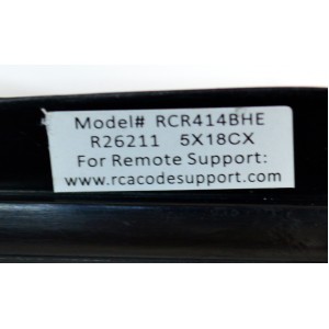 CONTROL REMOTO ORIGINAL RCA / PUEDE CONTROLAR HASTA 4 DISPOSITIVOS DIFERENTES COMO TELEVISORES / REPRODUCTORES DVD/BLU-RAY / DECODIFICADORES DE CABLE/SATELITE / REPRODUCTORES DE STREAMING / NUMERO DE PARTE RCR414BHE / R26211 / 5X18CX / RC36K / 3X49CX