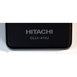 CONTROL REMOTO ORIGINAL HITACHI PARA TELEVISORES / GRABADORA DE VIDEO VCR / CABLE / NUMERO DE PARTE CLU-411U / CLU-411Ui / MODELO 31CX5B / 32CX10B / 32UX59B / 36UX59B / 55X15K / 60X38B