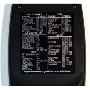 CONTROL REMOTO ORIGINAL NUEVO PARA TV MITSUBISHI / NUMERO DE PARTE UR64EC2276-3 / 29P116B10 / 290P116010 / 290P116A10 / 290P116C10 / PUEDE OPERAR MULTIPLES DISPOSITIVOS INCLUYENDO TV/VCR/DVD/AUDIO/DBS/DTV / MODELO WD52327 / TL-60701 / WS-65515 / VS-4504R