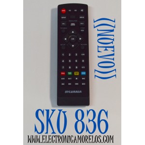 CONTROL REMOTO ORIGINAL NUEVO SYLVANIA PARA REPRODUCTORES DE DVD / NUMERO DE PARTE NB804 / NB064UD / N9400UD / NF018UD / MODELO SDVD6656 / SDVD6655-B  / DVL700E / SDVD1336 / SDVD1484 / SDVD6670 / SDVD1041-DG