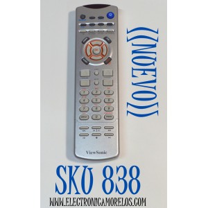 CONTROL REMOTO ORIGINAL NUEVO PARA TV VIEWSONIC / NUMERO DE PARTE MMS08089043 / N2000 / N2700W / RC353593821/01 / M-MS-0808-9043 / COMPATIBLE CON MONITORES / PROYECTORES