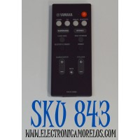 CONTROL REMOTO ORIGINAL YAMAHA PARA BARRA DE DE SONIDO / PERMITE CONTROLAR FUNCIONES COMO HDMI / TV / ANALOGO /BLUETOOTH / NUMERO DE PARTE FSR70 / YAS-107 / FRS78 / ZV28960 / YAS-106 / YAS-207 / ATS-1060 / ATS-1070 / ATS-2070