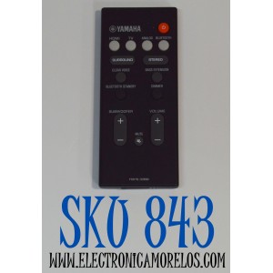 CONTROL REMOTO ORIGINAL YAMAHA PARA BARRA DE DE SONIDO / PERMITE CONTROLAR FUNCIONES COMO HDMI / TV / ANALOGO /BLUETOOTH / NUMERO DE PARTE FSR70 / YAS-107 / FRS78 / ZV28960 / YAS-106 / YAS-207 / ATS-1060 / ATS-1070 / ATS-2070