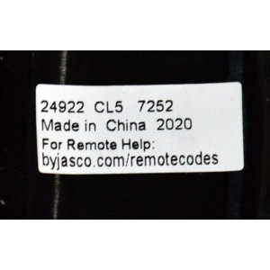 CONTROL REMOTO ORIGINAL GE / NUMERO DE PARTE 24922 / 34459 / 25008 / 24922 CL5 7252 / PUEDE CONTROLAR MULTIPLES DISPOSITIVOS DE AUDIO Y VIDEO COMO TV / BLU-RAY/DVD / DVR / RECEPTORES DE CABLE/SATELITE / BARRAS DE SONIDO / REPRODUTORES MULTIMEDIA