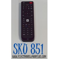 CONTROL REMOTO ORIGINAL ONE FOR ALL PARA LOS TELEVISORES VIZIO / NUMERO DE PARTE URC 11-1823 R00 / URC1823 / URC 1823 / S3F80PBXX1-C0CB / E183600 / FUNCIONA CON TODOS LOS MODELOS DE TELEVISORES VIZIO / LCD / LED / PLASMA