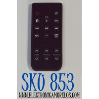 CONTROL REMOTO ORIGINAL PARA BARRAS DE SONIDO RCA / NUMERO DE PARTE R7116S / CUENTA CON CONECTIVIDAD BLUETOOH / ENTRADAS DE AUDIO AUX / OPTICAS / COAXIALES / DIGITALES / MODELOS RTS7116S / RTS7113WS / RTS7010BGE6 / RTS7015B