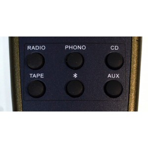 CONTROL REMOTO ORIGINAL INNOVATIVE TECHNOLOGY MULTIFUNCION PARA UN REPRODUCTOR DE DISCOS BLUETOOTH VICTROLA / NUMERO DE PARTE IVTS-750BRC / RC35F / VTA-750BRC / VTA-750B / ITVS-750RC / COMPATIBLE CON EL SISTEMA STEREO/TOCADISCOS VICTROLA