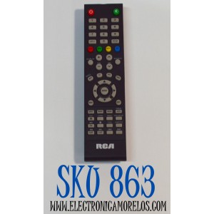 CONTROL REMOTO ORIGINAL RCA PARA CONTROLAR MULTIPLES DISPOSITIVOS COMO TELEVISORES / REPRODUCTORES DVD / VCR / RECEPTOR DE SATELITE / DECODIFICADOR DE CABLE / NUMERO DE PARTE YS-514-2 / YS-51A-2 / 21FSS244REM / MODELO RCR504BE / RCR504BZ