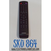 CONTROL REMOTO ORIGINAL PARA TV HITACHI / NUMERO DE PARTE KT1252 / KT1252-XHY / 9912170970 / RC43141 / RC43140 / 85125633 / MODELO LE50A / LE55A6R9A / LE43A509A / LE24K /LE32A519 / LE40K / LE32E6R9 / LE43A509 / LE49A509/ 55L6 / 65L6 / 32A1 / 39K3 / 42K3
