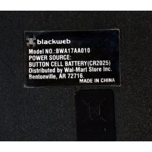 CONTROL REMOTO ORIGINAL PARA UN MINI SISTEMA ESTEREO DE CD ONN CON BLUETOOTH / NUMERO DE PARTE BWA17AA010 / MODELO 100008725 / ONA17AA015 / ONA13AV503 / 100008724 / ONB15AV203 / ONA12AV024