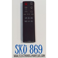 CONTROL REMOTO ORIGINAL PARA BARRAS DE SONIDO SAMSUNG / NUMERO DE PARTE AH59-02692E / AH55-02992E / AH59-02692P / AH55-02492E / MODELO HW-H430 / PS-WJ6000 / HW-J355 / HW-J450 / HW-J550 / HW-J551 / HW-J6000