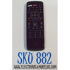 CONTROL REMOTO ORIGINAL PARA TV VIZIO / NUMERO DE PARTE XRV1TV-3D / YY-506 / XRT112/XRT500 / 0980-0306-0922 / MODELO E420i A1 / E500i-A0 / E420i A0 / E701i A3 / M420KD / E470i A0 / E601i-A3 / E500i-A1 / M322I-B1 / M422I-B1 / M492I-B2 / CUENTA CON TECLADO