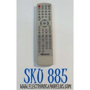 CONTROL REMOTO ORIGINAL MEMOREX PARA REPRODUCTOR DVD / CUENTA CON FUNCIONES BASICAS DE TV / NUMERO DE PARTE VC532237 / 0094013916M / 076R0JT010 / RCNN83 / RM-242 / SE-R0213 / MODELO MVD2015 / MVD2016 / MVD2047 / MVD2037 / MVD2022 / MVD2020 / MVD2042