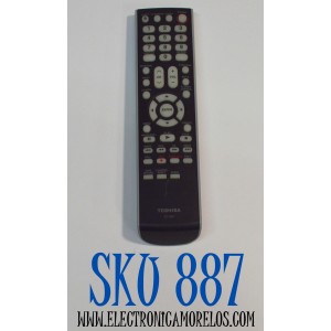 CONTROL REMOTO ORIGINAL TOSHIBA PARA USARSE  CON TELEVISORES Y COMBOS DE TV/VCR ESPECIFICOS DE TOSHIBA / NUMERO DE PARTE VC-SB1 / 076D0KF010 / P4142-1 / MODELO MV13Q41 / MV20Q41