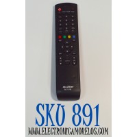 CONTROL REMOTO ORIGINAL PARA TV QUASAR / NUMERO DE PARTE RC7010Q / KT1252-XHY / RC70100 / MODELO SQ5003 / SQ3202 / SQ3204 / SQ5002 / SQ2400 / SQ4005M / Q32HST1 / Q40FST2 / SQ240W / SQ4000TV