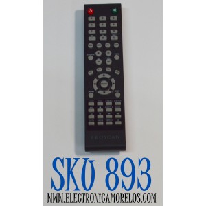 CONTROL REMOTO ORIGINAL PARA TV PROSCAN / NUMERO DE PARTE JJ-666B / XK231 / MODELO PLDED4017 / PLDED4016A-D / PLDED3996A-E / PLDED3273A-E / PLDED5066A-B / PLDED3273A / PLDED4016A / PLDED3996A / PLDED3280A / PLDED5068A / COMPATIBLE CON ALGUNAS MARCAS