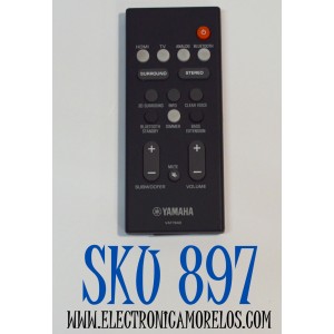 CONTROL REMOTO ORIGINAL PARA BARRAS DE SONIDO YAMAHA / NUMERO DE PARTE VAF7640 / VAF7840 / VAF76400 / FRS78 / ZV28960 / VAH0130 / MODELO YAS-108 / ATS-1080 / ATS-1060 / YAS-107 / ATS-4080 / ATS-1070 / ATS1080 / YAS108