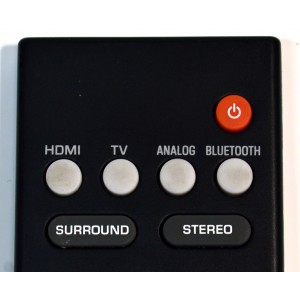 CONTROL REMOTO ORIGINAL PARA BARRAS DE SONIDO YAMAHA / NUMERO DE PARTE VAF7640 / VAF7840 / VAF76400 / FRS78 / ZV28960 / VAH0130 / MODELO YAS-108 / ATS-1080 / ATS-1060 / YAS-107 / ATS-4080 / ATS-1070 / ATS1080 / YAS108