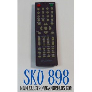 CONTROL REMOTO ORIGINAL PARA REPRODUCTOR DVD SYLVANIA / NUMERO DE PARTE QF-X898 / NB804 / NB064UD / NB064 / NB9400UD / NF018UD / MODELO SDVD6656 / SDVD6655-B / DVL700E / SDVD1336 / SDVD1484 / SDVD6670 / SDVD1041-DG / SDVD1096