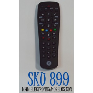 CONTROL REMOTO ORIGINAL GE PARA OPERAR HASTA 4 COMPONENTES DE AUDIO/VIDEO DIFERENTES COMO TELEVISORES / REPRODUCTORES DE BLU-RAY/DVD / RECEPTORES DE CABLE/SATELITE / NUMERO DE PARTE 24944 / 24944 CL3 / 1236A-P12025 / 34932 / 34457 / 25006
