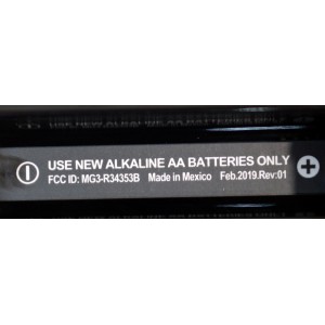 CONTROL REMOTO ORIGINAL POR VOZ XFINITY COMCAST PARA DISPOSITIVO DE TRANSMISION XFINITY FLEX / NUMERO DE PARTE XR16 / MG3-R34353B / R34353BB00-00001 / L210101 / P18233-C03 / URC-R34353