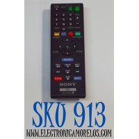CONTROL REMOTO ORIGINAL PARA REPRODUCTORES DE BLU-RAY/DVD SONY / NUMERO DE PARTE RMT-B115A / P08130-3 / 1-489-399-21 / MODELO BDP-S480 /BDP-S2100 / BDP-S280 / BDP-S580 / BDP-380 / BDP-570 / BDP-360 / BDP-560 / BDP-S5100 / BDP-BX510