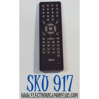 CONTROL REMOTO ORIGINAL PARA TV/DVD RCA / NUMERO DE PARTE 076R0PF010 / 25-2091 / 274930 / MODELO L22HD32D / L26WD26D / L32HD32D / L26HD32D / L32WD26D / RLDEDV4001A / PLCDC100 / PLCDV200