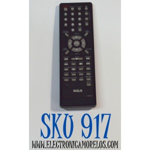 CONTROL REMOTO ORIGINAL PARA TV/DVD RCA / NUMERO DE PARTE 076R0PF010 / 25-2091 / 274930 / MODELO L22HD32D / L26WD26D / L32HD32D / L26HD32D / L32WD26D / RLDEDV4001A / PLCDC100 / PLCDV200