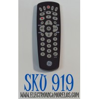 CONTROL REMOTO ORIGINAL GE PARA FUNCIONAR HASTA 4 COMPONENTES DIFERENTES INCLUYENDO TV / CBL/SAT / DVD / VCR / AUX / NUMERO DE PARTE 27985 / 27985 CL5 / 34708 / 40081 / 48844 / 91925 / 33709 / 24993