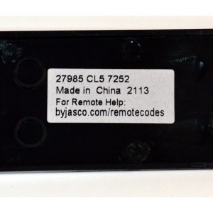 CONTROL REMOTO ORIGINAL GE PARA FUNCIONAR HASTA 4 COMPONENTES DIFERENTES INCLUYENDO TV / CBL/SAT / DVD / VCR / AUX / NUMERO DE PARTE 27985 / 27985 CL5 / 34708 / 40081 / 48844 / 91925 / 33709 / 24993