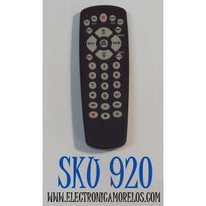 CONTROL REMOTO ORIGINAL ONN PARA CONTROLAR VARIOS EQUIPOS DE AUDIO Y VIDEO COMO TELEVISORES / REPRODUCTORES DE DVD/VCR  / DECODIFICADORES DE CABLE/SATELITE / FUNCIONA CON VARIAS MARCAS / NUMERO DE PARTE ONB13AV004 / WD-1232C / P13005
